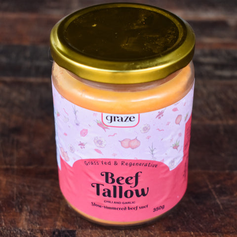 Cooking Tallow with Chilli and Garlic