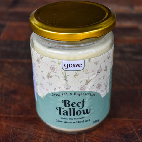 Cooking Tallow with Garlic and Rosemary